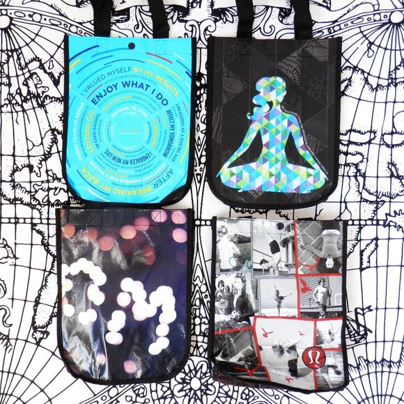 Lululemon || Bundle of Rare Reusable Tote Designs - Picture 1 of 4